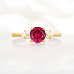SR11590 Ruby Ring - Yellow-Gold