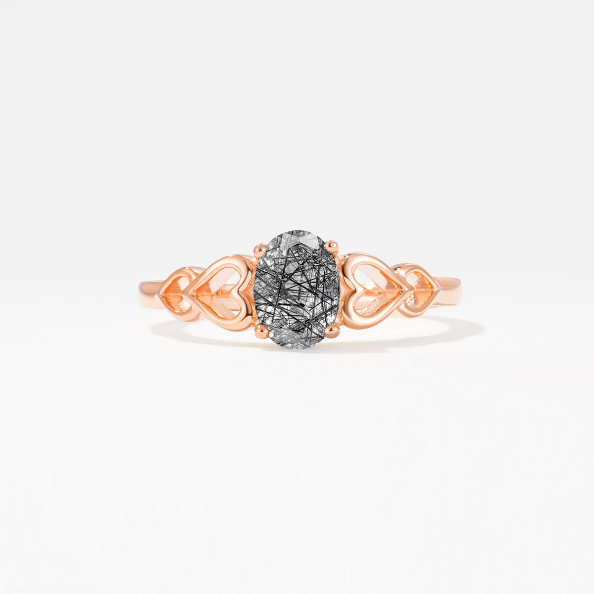 SR11911 Black Rutilated Quartz Ring - Additional view