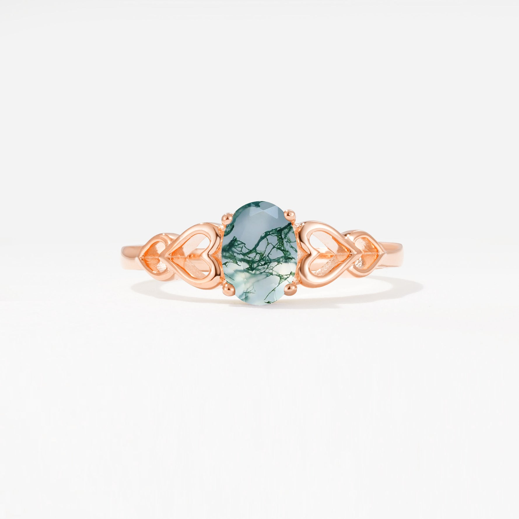 SR11911 Moss Agate Ring - Additional view