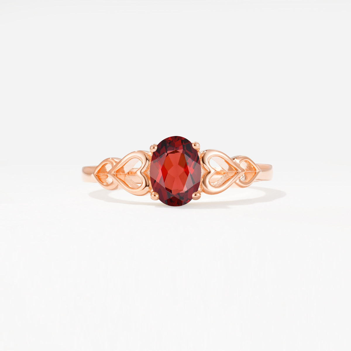 SR11911 Garnet Ring - Additional view