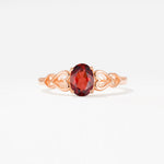SR11911 Garnet Ring - Additional view