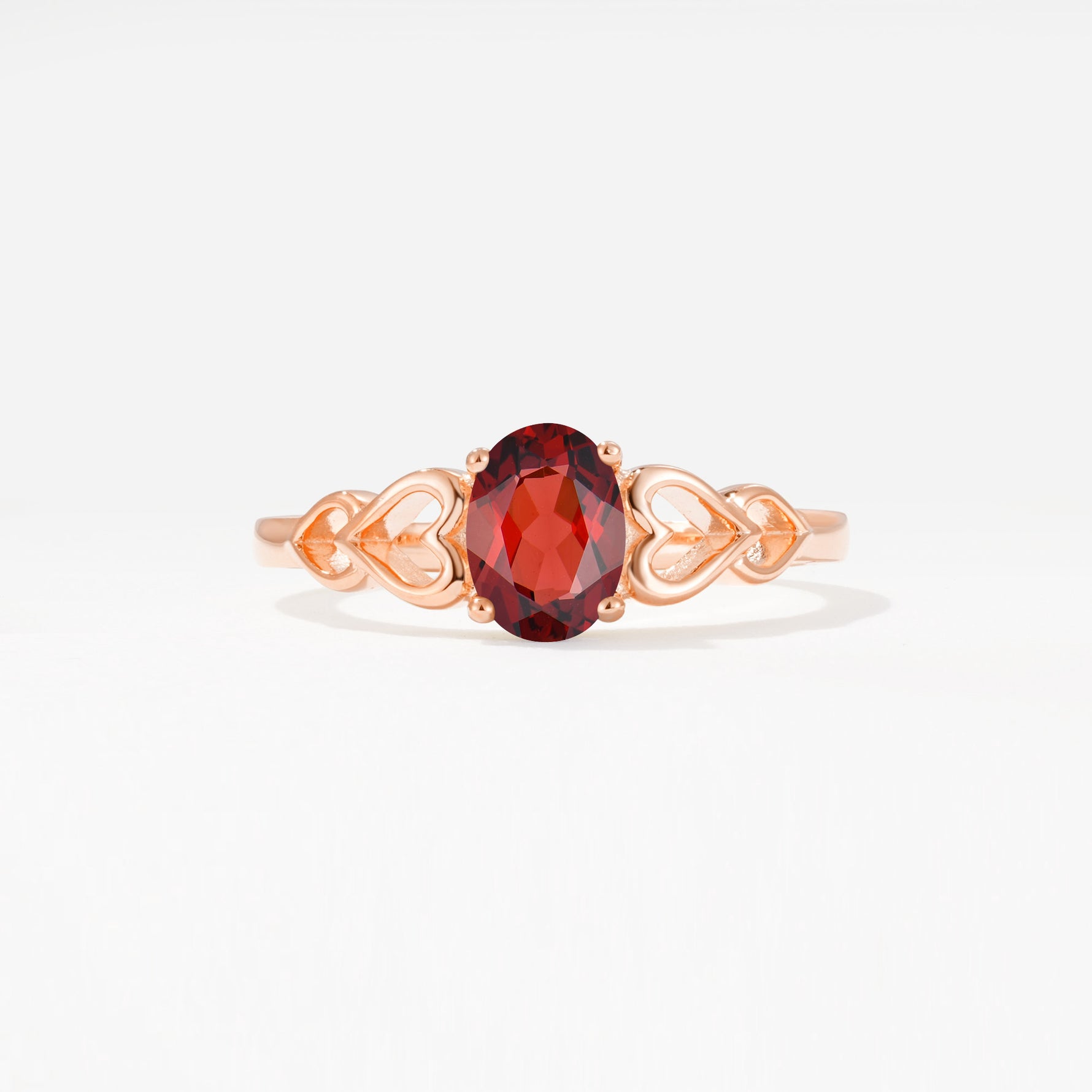 SR11911 Garnet Ring - Additional view
