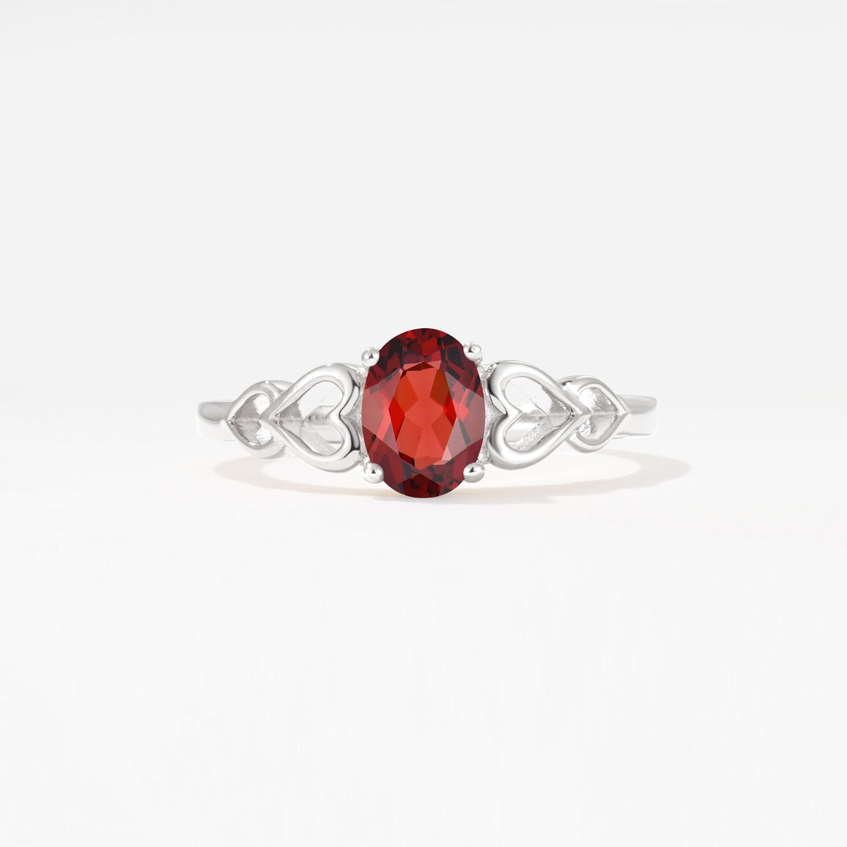 SR11911 Garnet Ring - Additional view