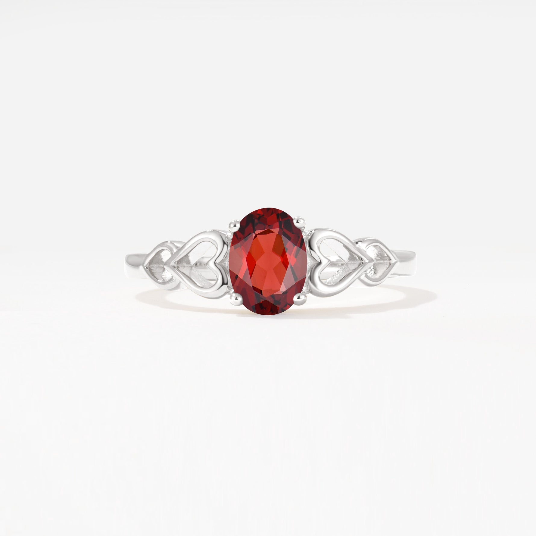 SR11911 Garnet Ring - Additional view