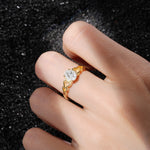 SR11911 Moissanite Ring - Rose-Gold