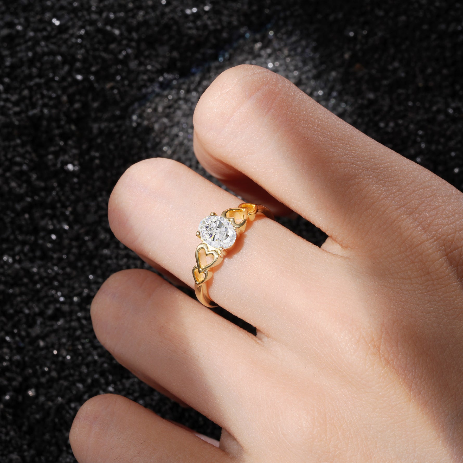 SR11911 Moissanite Ring - Rose-Gold