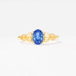 SR11911 Sapphire Ring - Yellow-Gold