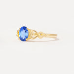 SR11911 Sapphire Ring - White-Gold