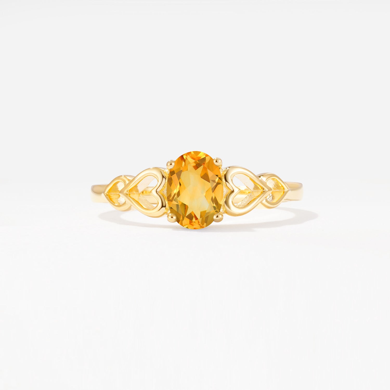 SR11911 Citrine Ring - Yellow-Gold