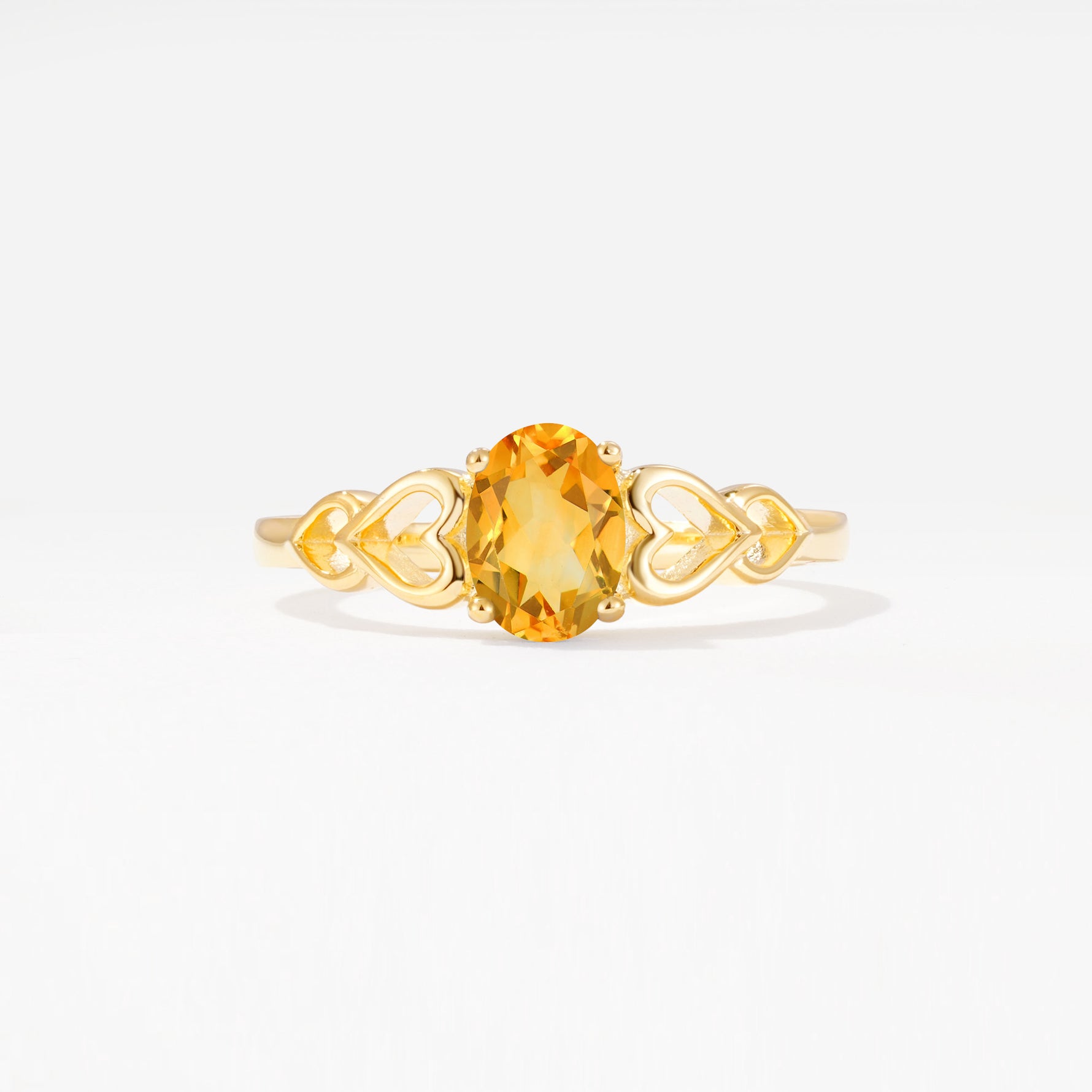 SR11911 Citrine Ring - Yellow-Gold