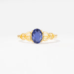 SR11911 Tanzanite Ring - Yellow-Gold