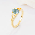 SR11911 Moss Agate Ring - Additional view