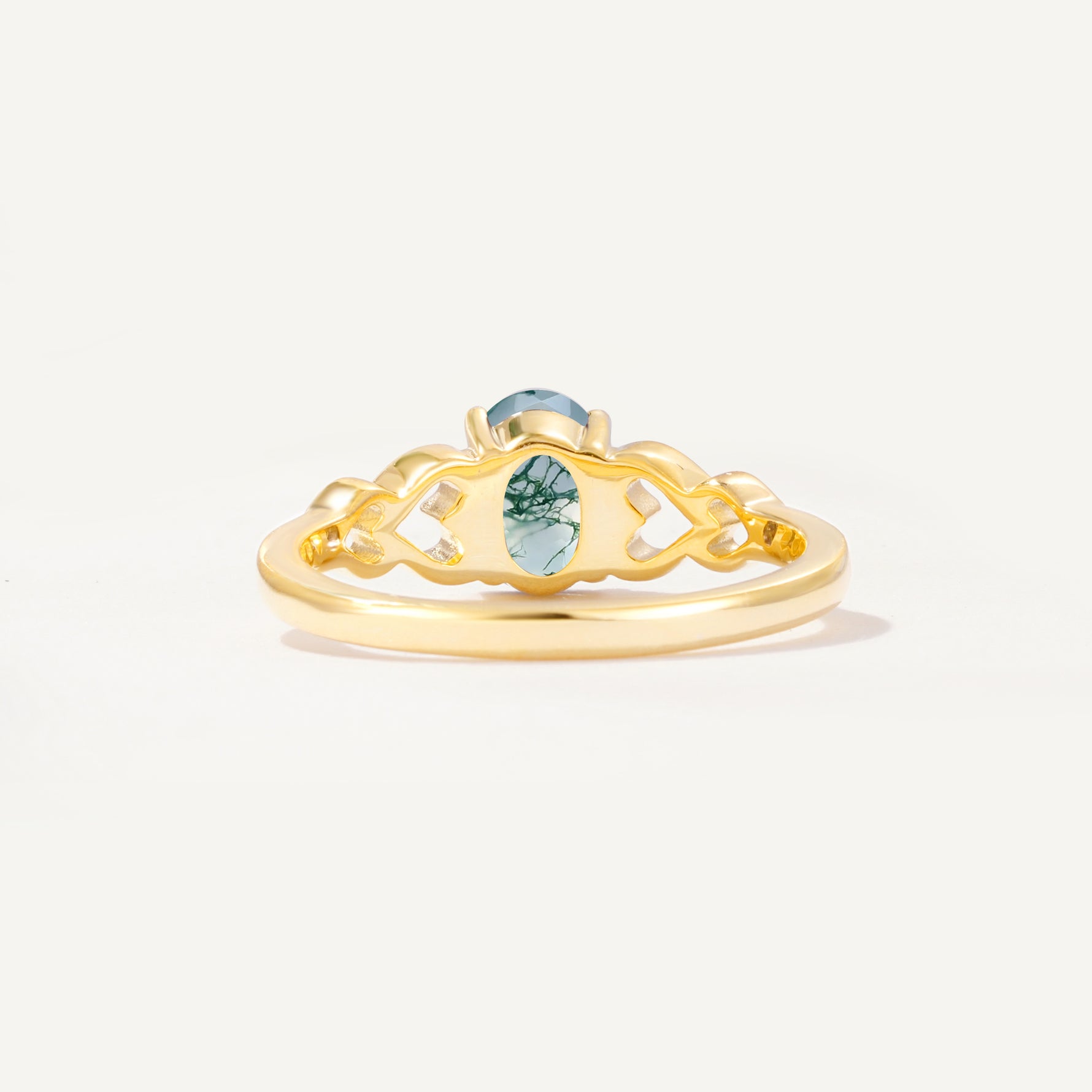 SR11911 Moss Agate Ring - Additional view