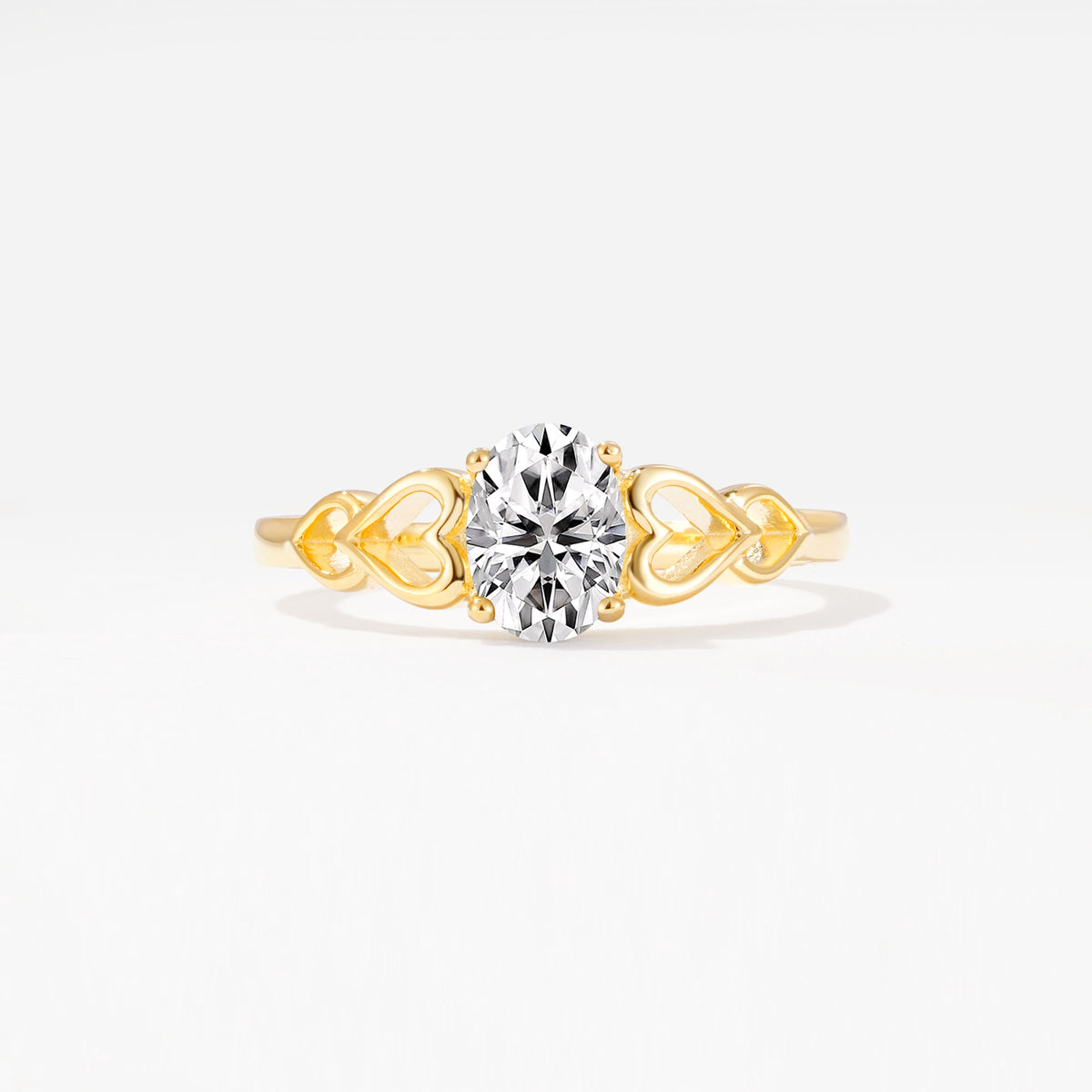SR11911 Lab Diamond Ring - Yellow-Gold