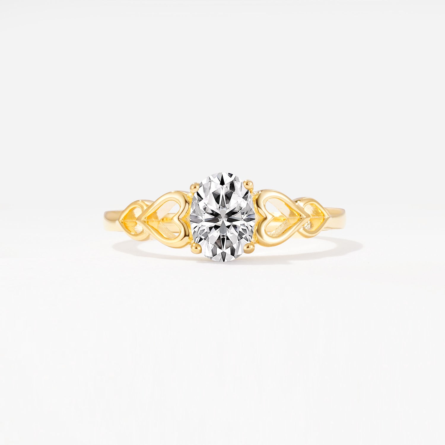SR11911 Lab Diamond Ring - Yellow-Gold