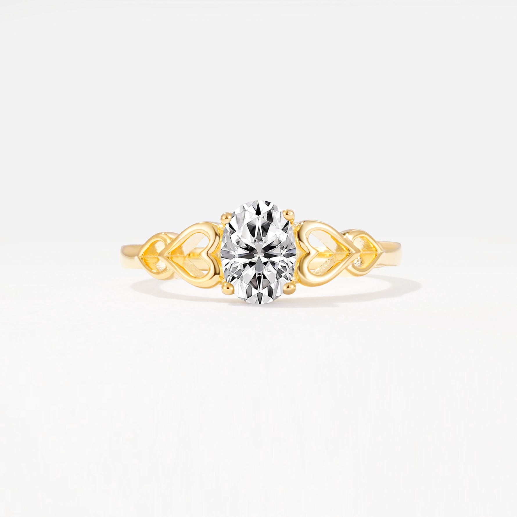 SR11911 Lab Diamond Ring - Yellow-Gold