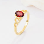 SR11911 Garnet Ring - Additional view
