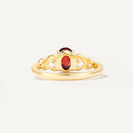 SR11911 Garnet Ring - Additional view