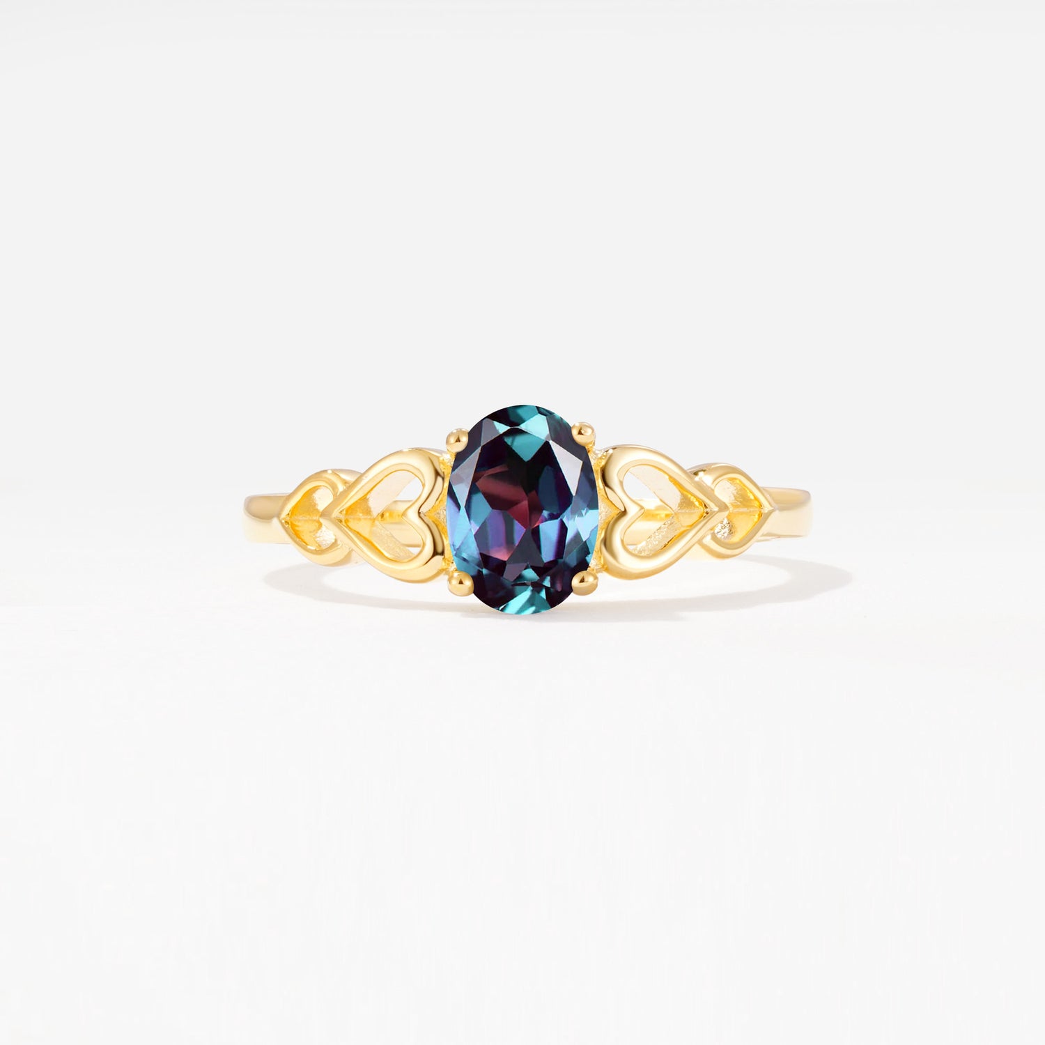 SR11911 Alexandrite Ring - Yellow-Gold