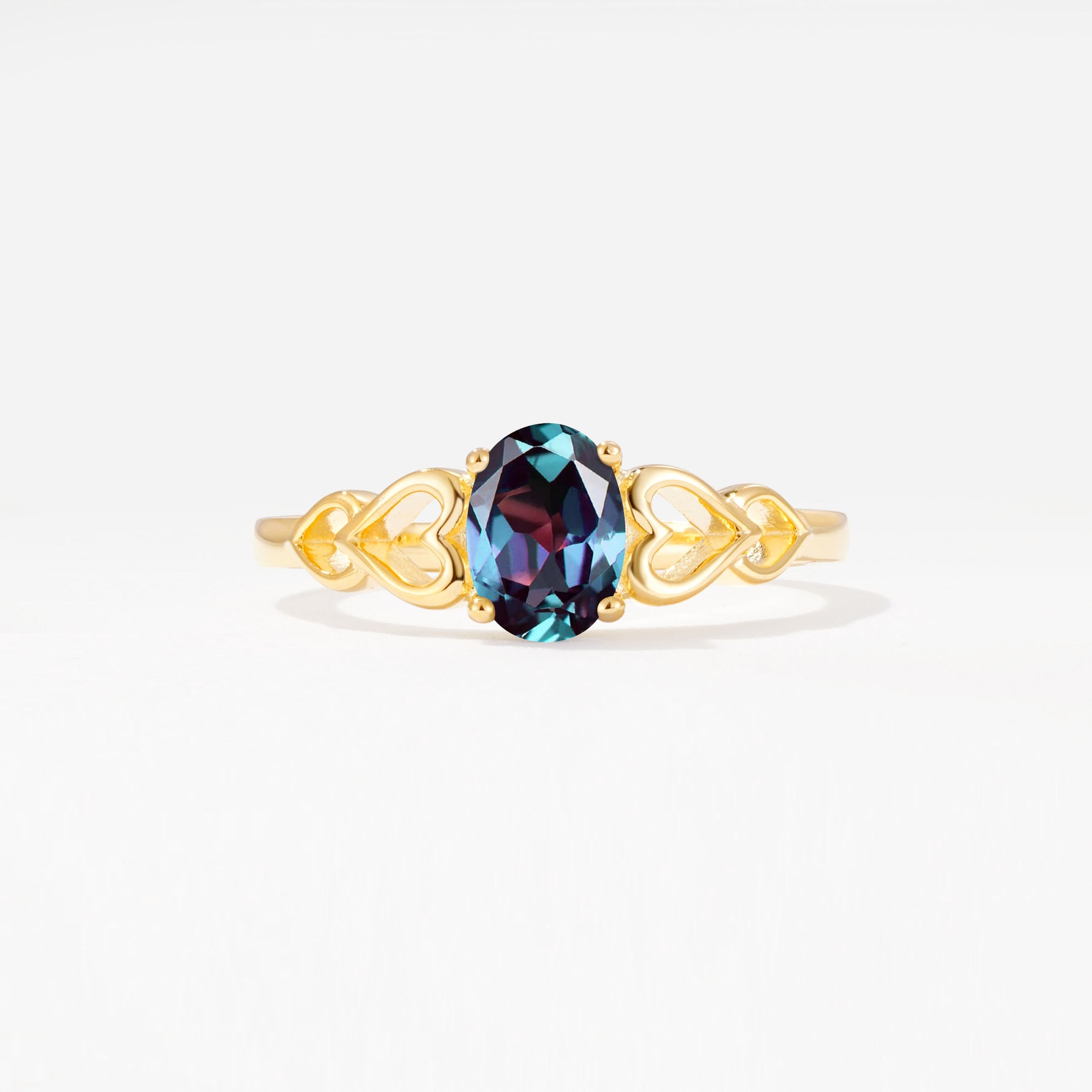 SR11911 Alexandrite Ring - Yellow-Gold