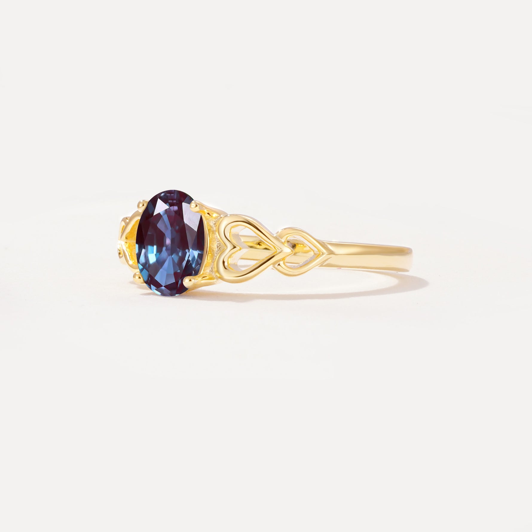 SR11911 Alexandrite Ring - White-Gold