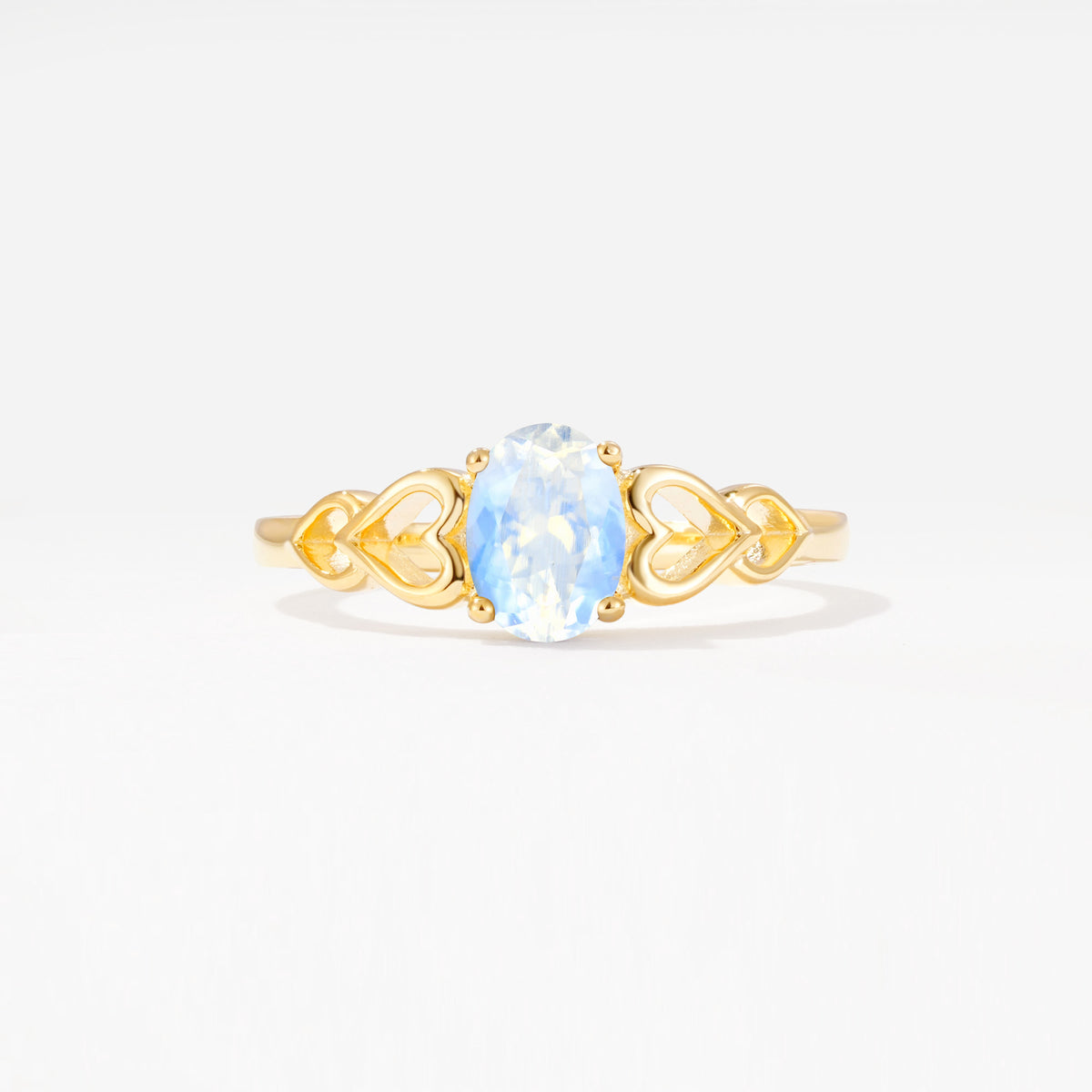 SR11911 Moonstone Ring - Yellow-Gold