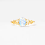 SR11911 Moonstone Ring - Yellow-Gold