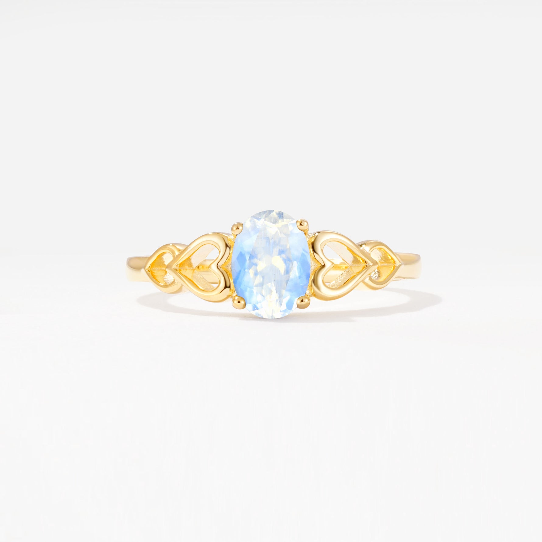 SR11911 Moonstone Ring - Yellow-Gold