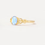 SR11911 Moonstone Ring - White-Gold