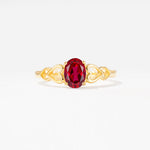SR11911 Ruby Ring - Yellow-Gold