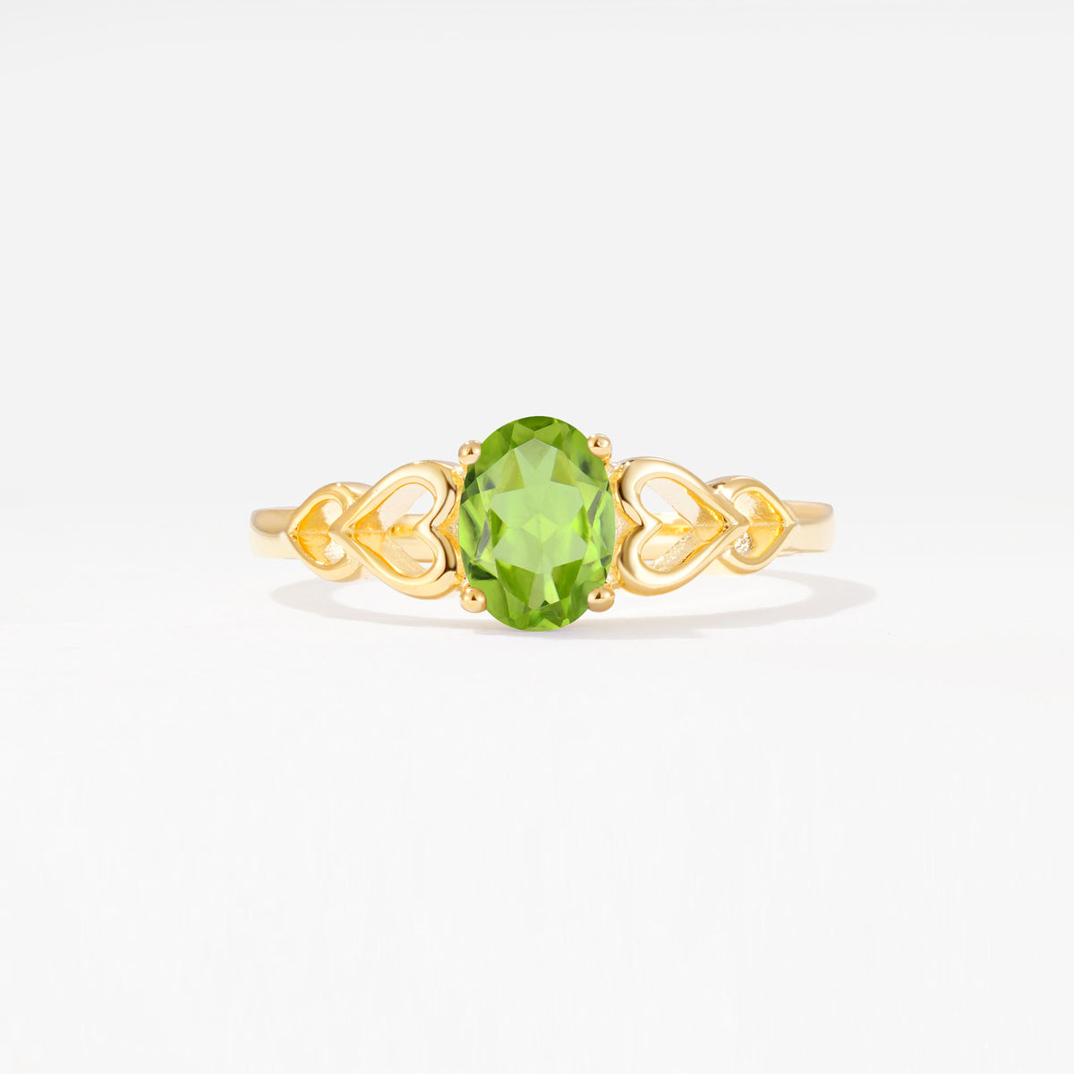 SR11911 Peridot Ring - Yellow-Gold