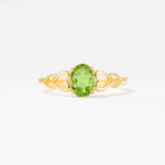 SR11911 Peridot Ring - Yellow-Gold
