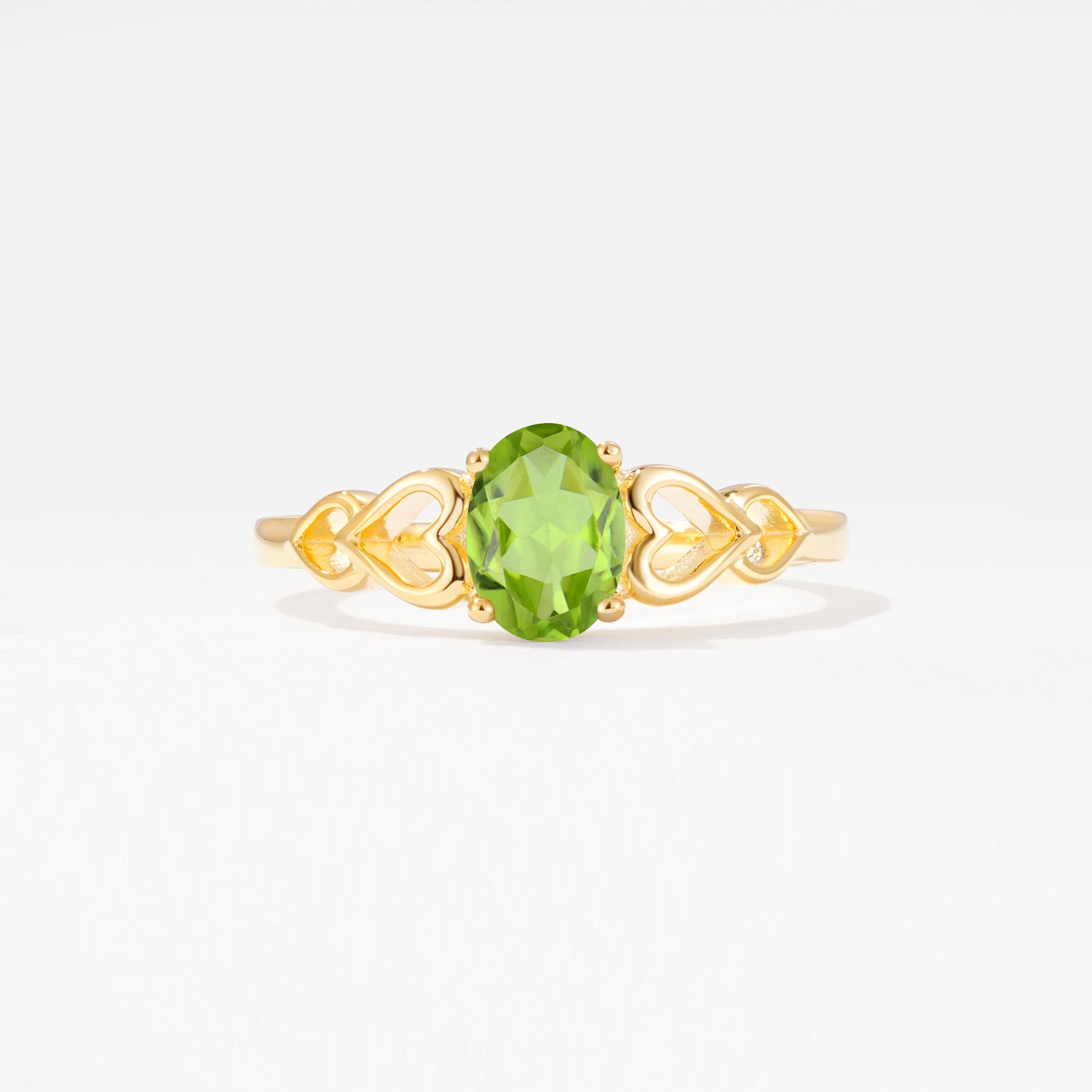 SR11911 Peridot Ring - Yellow-Gold