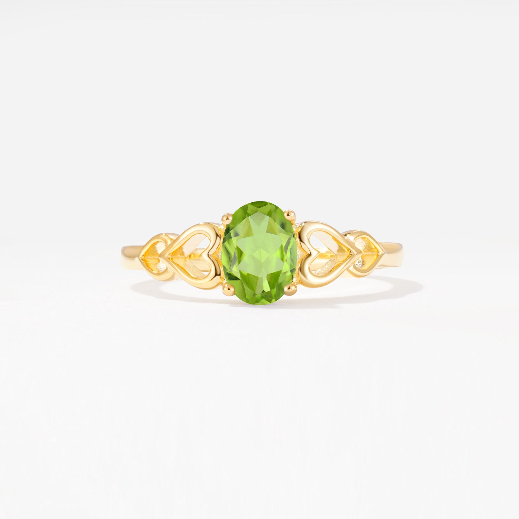 SR11911 Peridot Ring - Yellow-Gold