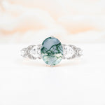 SR12462 Moss Agate Ring - Additional view