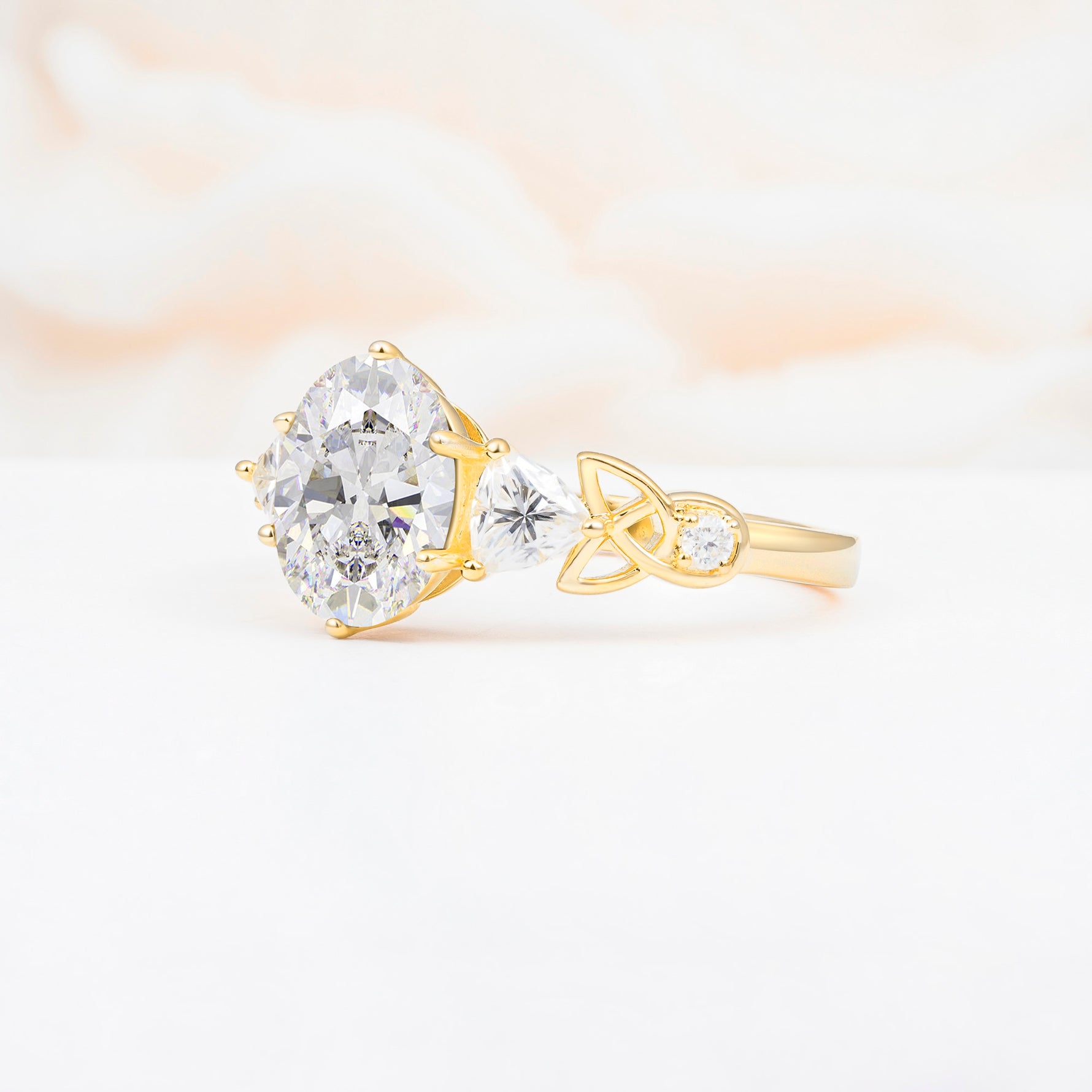 SR12462 Moissanite Ring - White-Gold