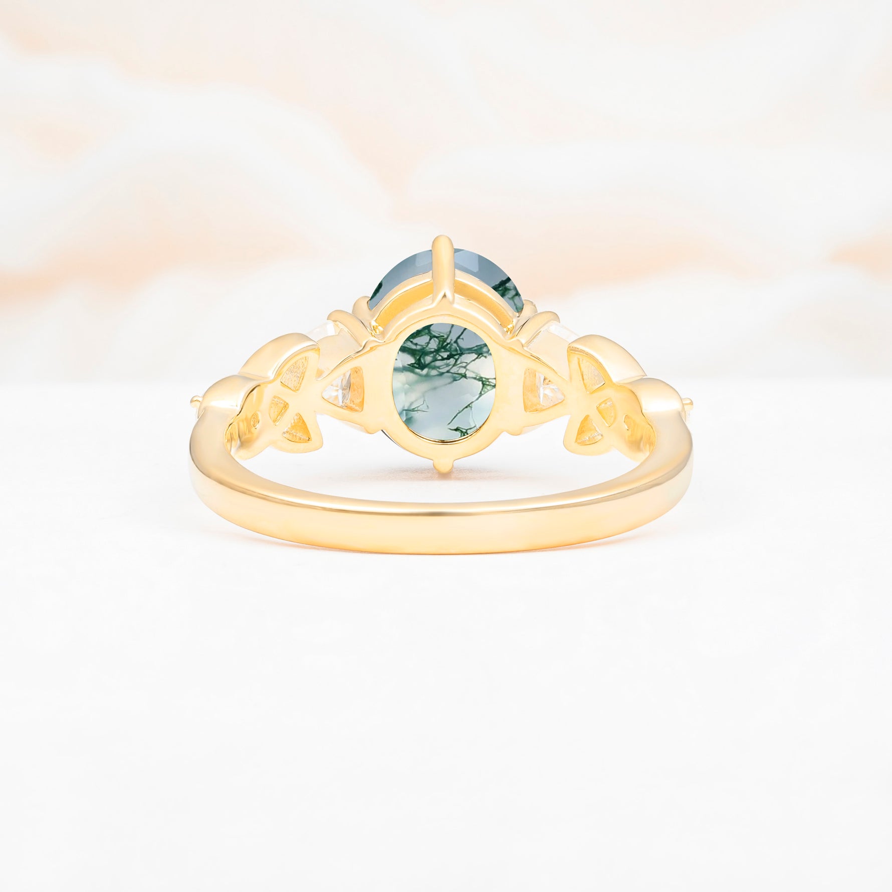 SR12462 Moss Agate Ring - Additional view