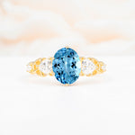 SR12462 Aquamarine Ring - Yellow-Gold
