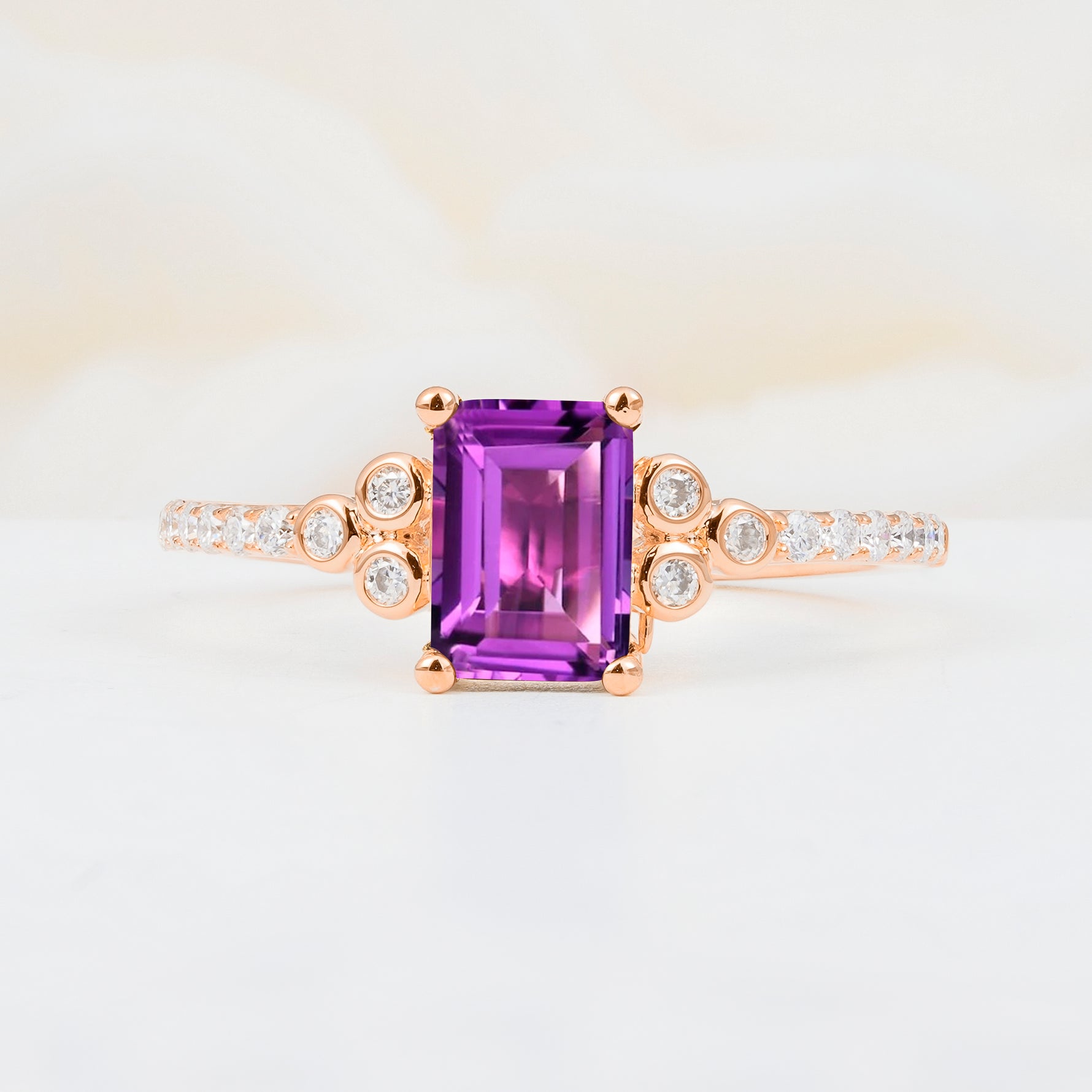 SR12519 Amethyst Ring - Additional view