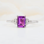 SR12519 Amethyst Ring - Additional view
