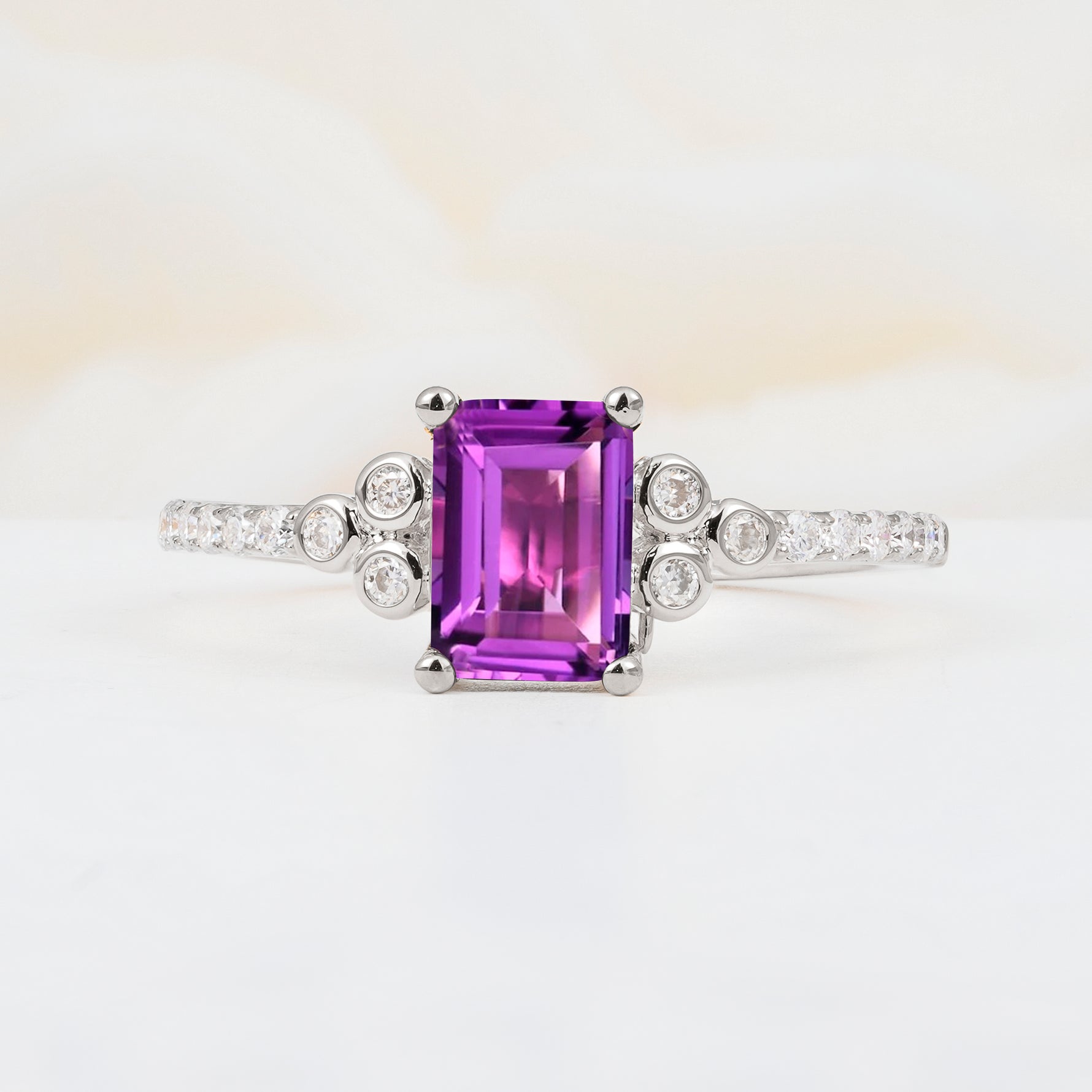 SR12519 Amethyst Ring - Additional view
