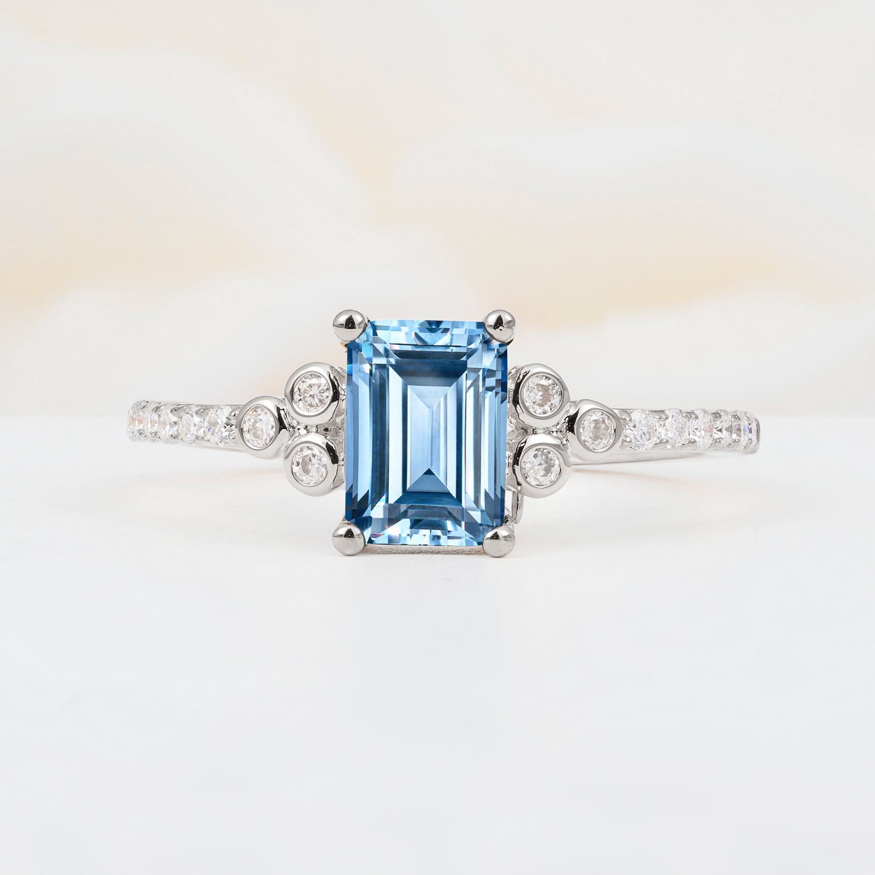 SR12519 Aquamarine Ring - Additional view