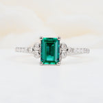 SR12519 Emerald Ring - Additional view