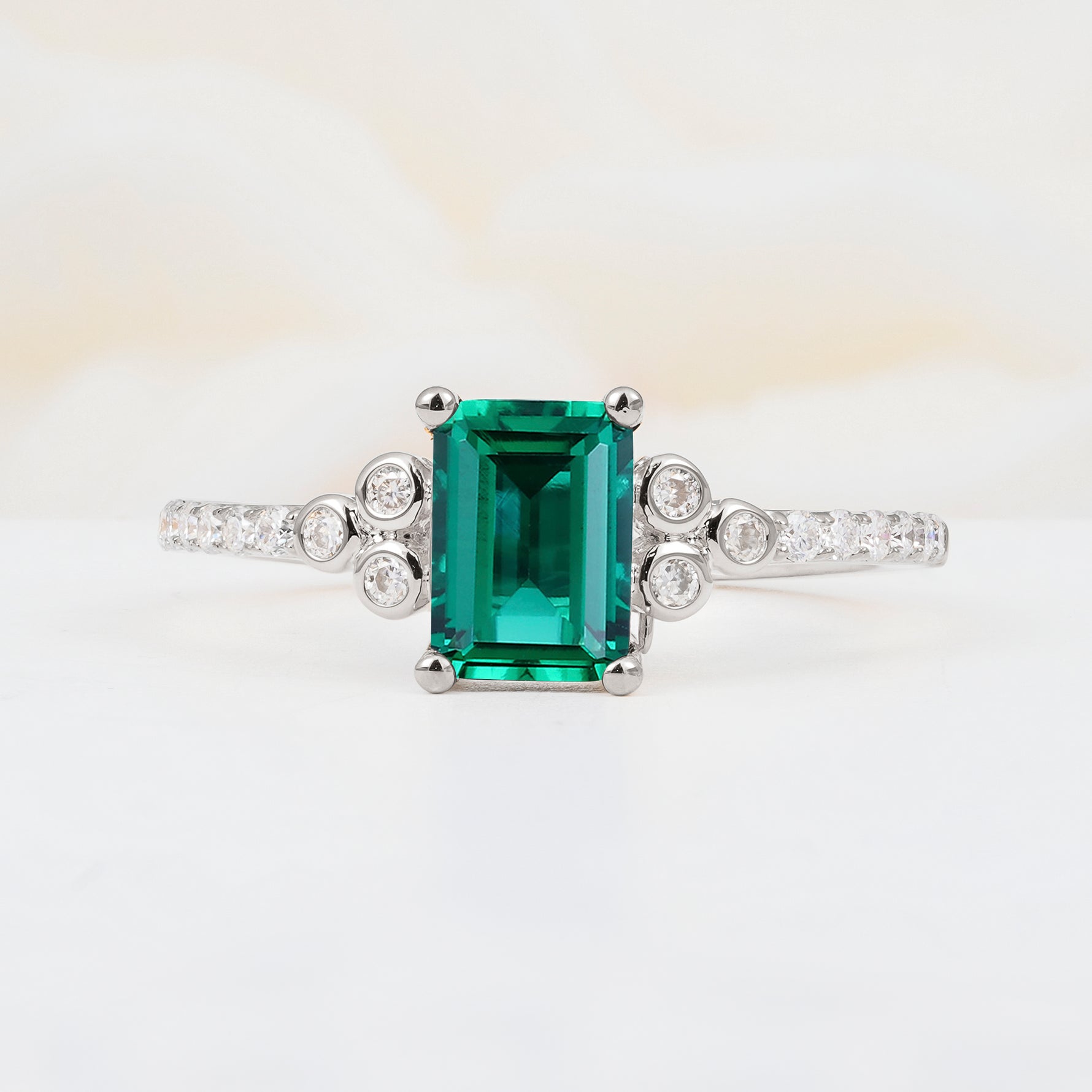 SR12519 Emerald Ring - Additional view