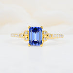 SR12519 Sapphire Ring - Yellow-Gold