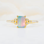 SR12519 Fire Opal Ring - Additional view