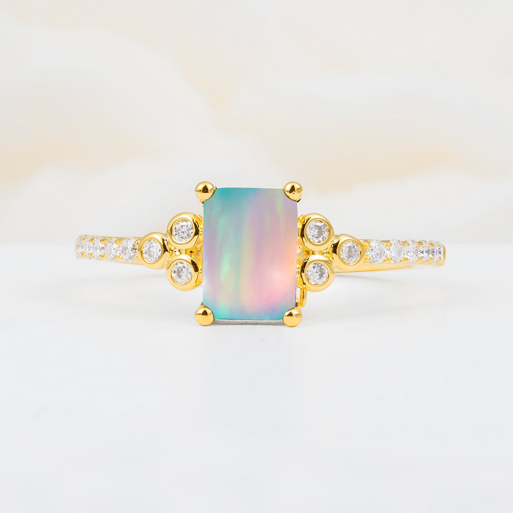 SR12519 Fire Opal Ring - Additional view