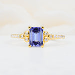 SR12519 Tanzanite Ring - Yellow-Gold