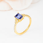 SR12519 Tanzanite Ring - White-Gold