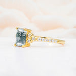 SR12519 Moss Agate Ring - Additional view
